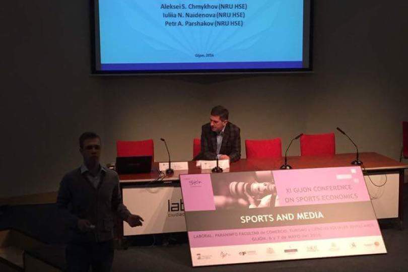 Aleksei Chmykhov participated in XI Gijon Conference on Sports Economics