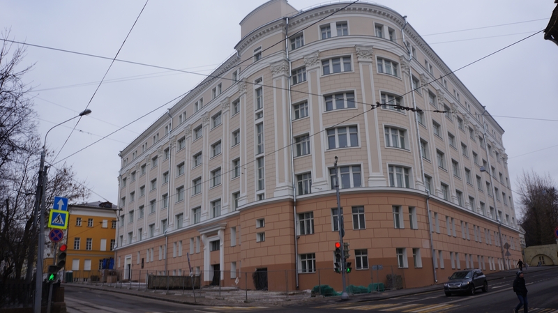 Фасад корпусов 2Г и 2Е со стороны Покровского бульвара