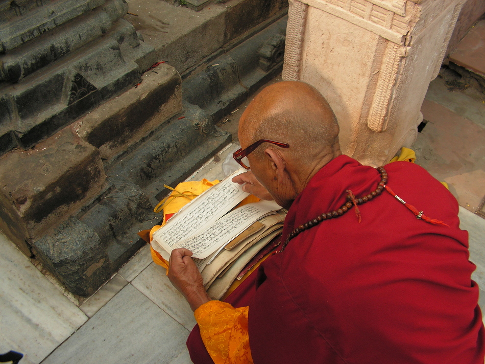 Тибетский монах в Бодх-гае