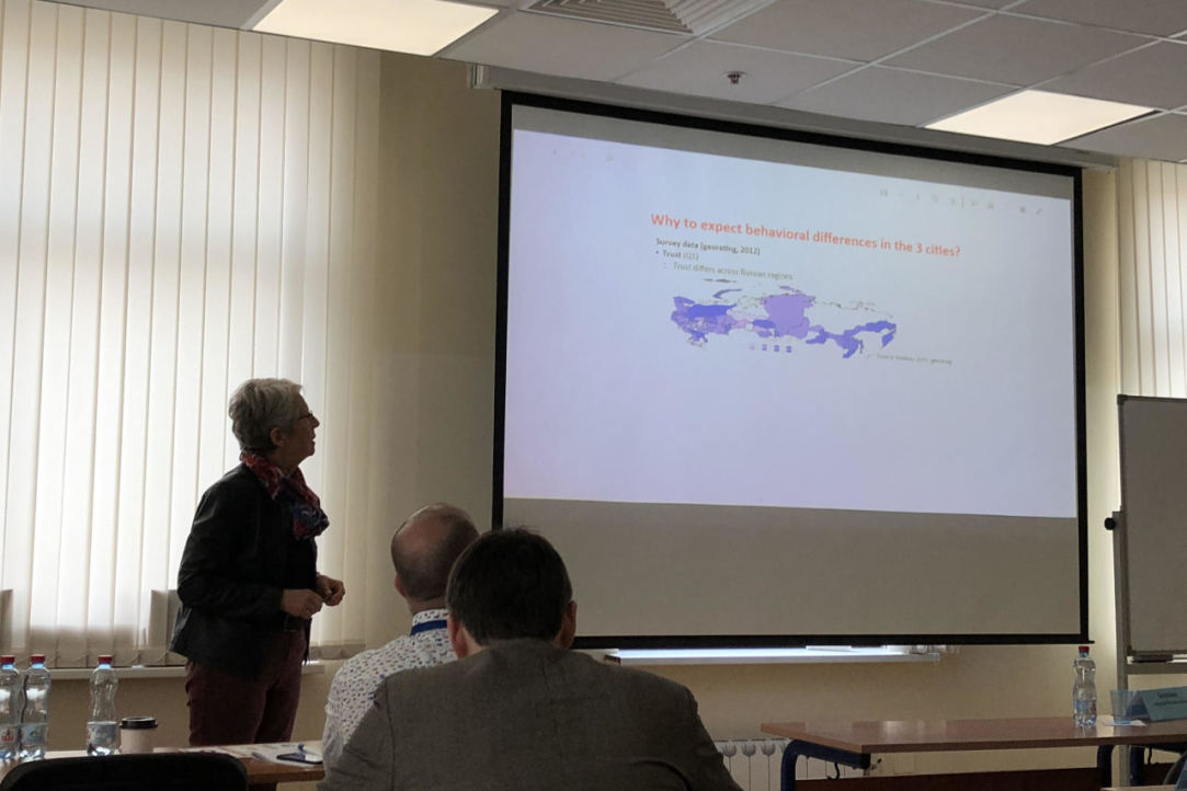 "Behaviour and Beliefs in Long-Distance Interactive Online Experiments between Moscow, Tomsk and Samara" -- laboratory's recent presentation on XX April International Academic Conference at Higher School of Economics