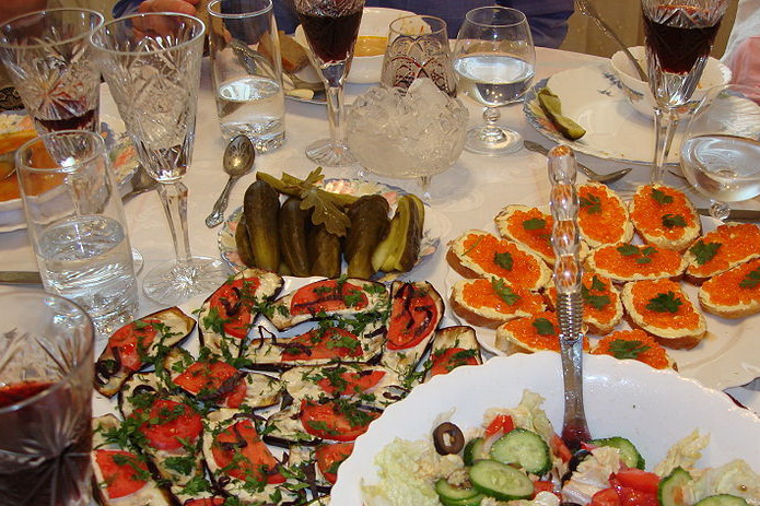 Russian New Year Dishes