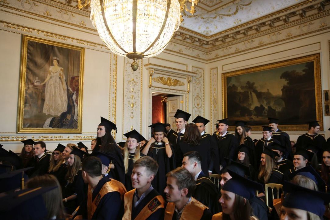 ICEF graduates receive their degree certificates at the Residence of the Ambassador of Great Britain