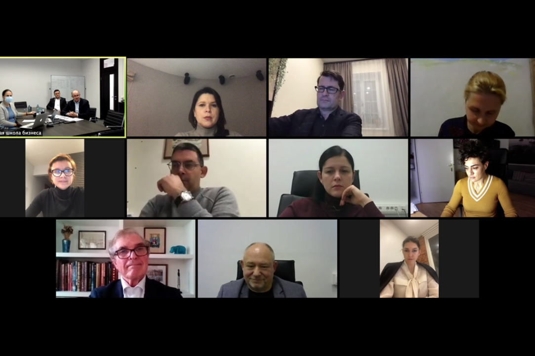 В Высшей школе бизнеса прошло первое заседание Академического совета программы «Международный менеджмент» Иллюстрация к новости: В Высшей школе бизнеса прошло первое заседание Академического совета программы «Международный менеджмент»