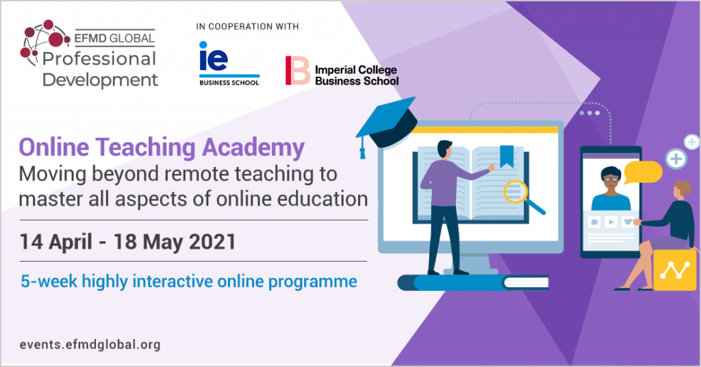 Иллюстрация к новости: Преподаватели ВШБ прошли повышение квалификации по программе EFMD “Online Teaching Academy: Moving beyond remote teaching to master all aspects of online education”