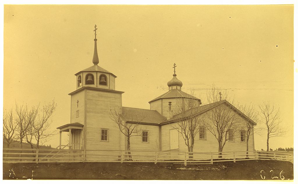 Broadbent, Alfred Lee. Russian - Greek(?) church, Kadiack [i.e., Kodiak], Alaska.