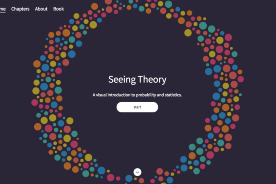 Visit Seeing Theory Website - A Visual Introduction to Probability and Statistics